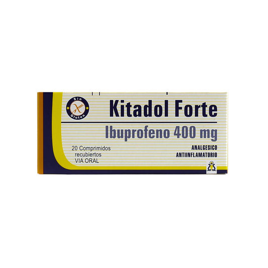 Kitadol Forte Ibuprofeno 400 mg - Caja de 20 comprimidos