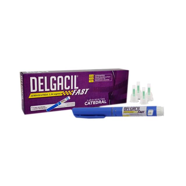 Delgacil Fast Semaglutida 1,34 mg/ml - Caja de 1 Jeringa Prellenada+ Agujas