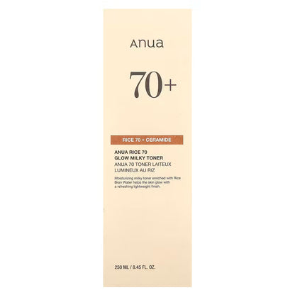 Anua Rice 70% Glow Milky Toner 250ml