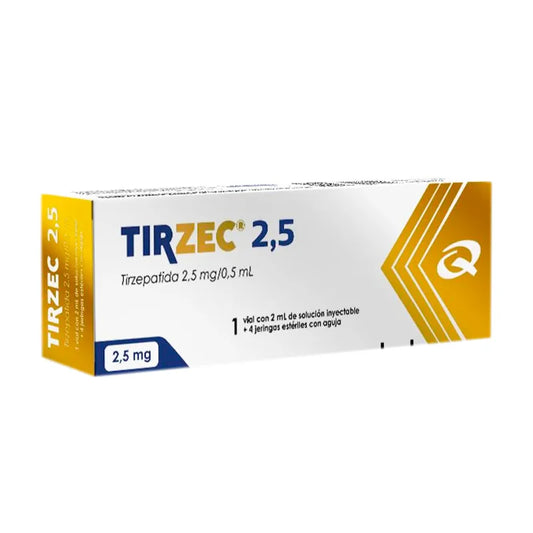 Tirzec Tirzepatida 2,5 mg - Cont. 1 vial 2 ml.