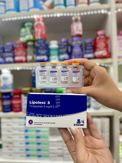 Lipoless 5 mg. - 4 Viales de Solución inyectable