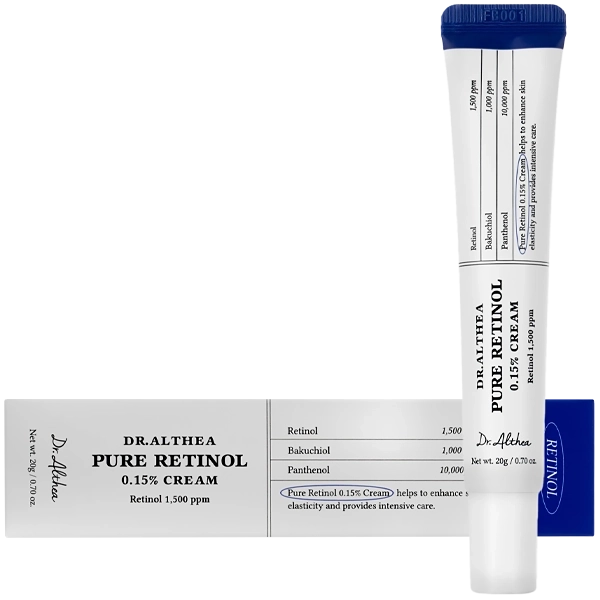 Dr.Althea Pure Retinol 0.15% Cream, Korean Skin Care, 20 ml