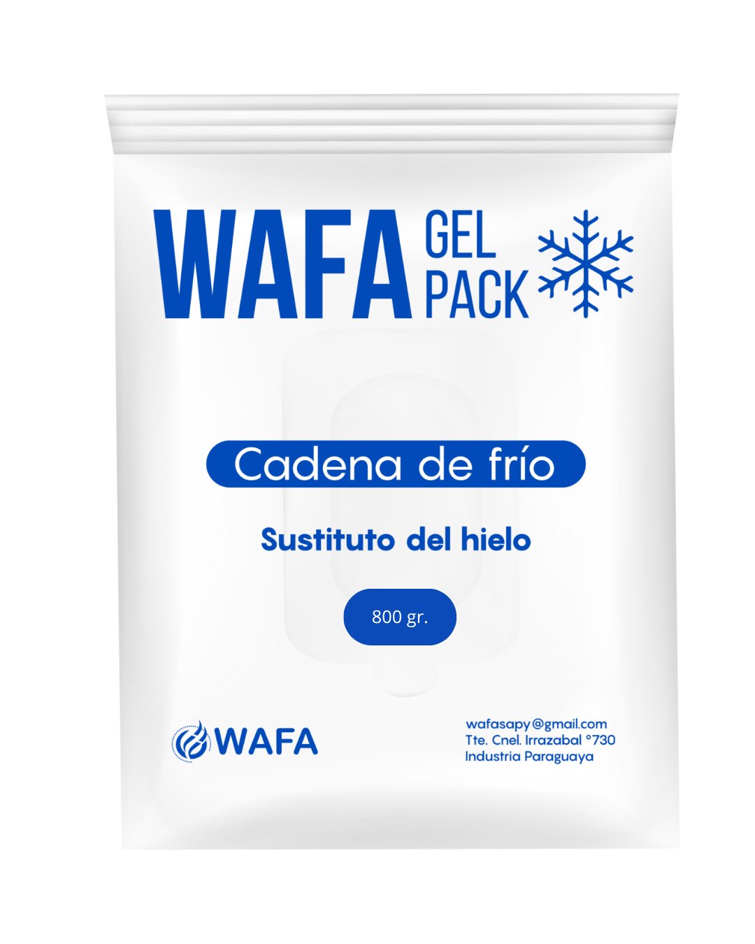 Gel Pack (Hielo seco) WAFA – 800 gr.