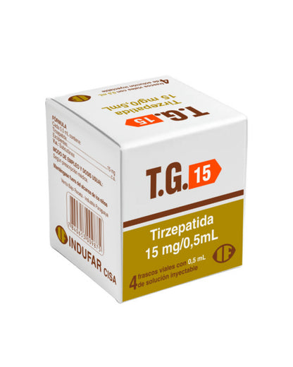 T.G. 15 mg x 4 ampollas con Qr