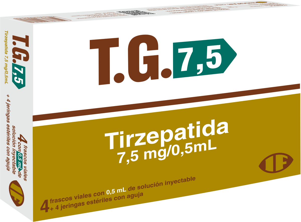 T.G. 7,5 mg/4 Frascos Sol. Iny.